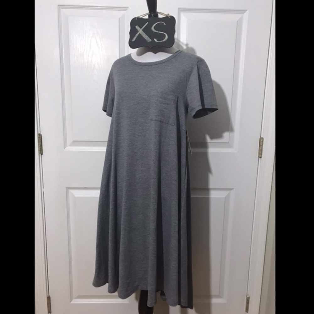 Lularoe XS Carly dress- grey